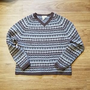 J. CREW V-neck Wool Blend Sweater